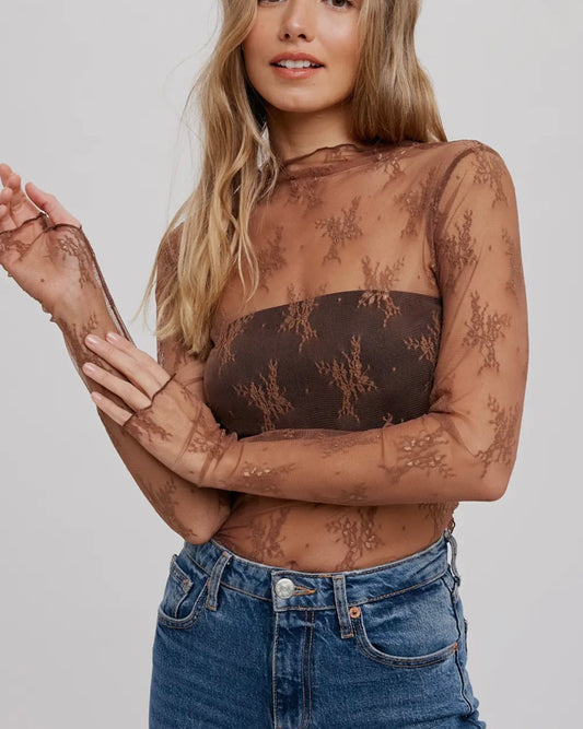 Caught My Eye Lace Top