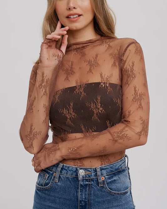 Caught My Eye Lace Top